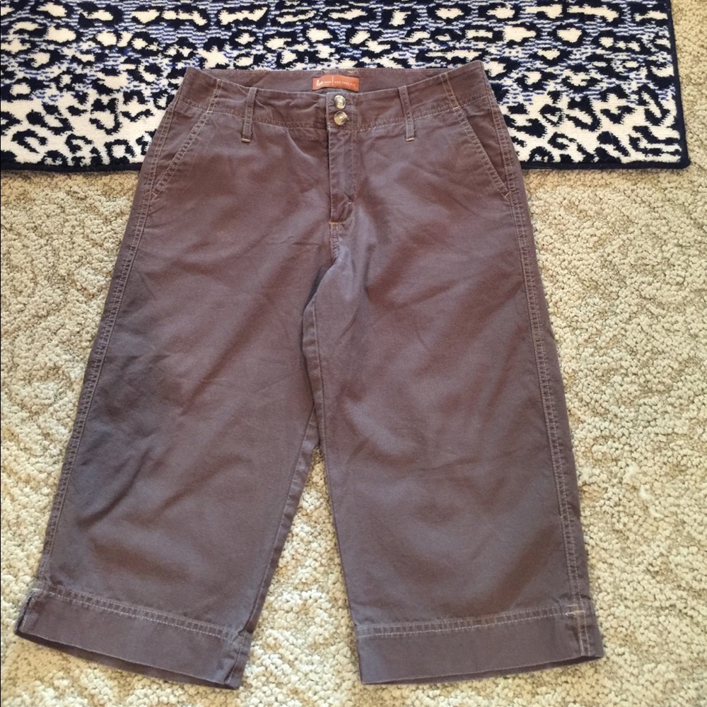 LEE BROWN CAPRIS LINEN AND COTTON SZ 9-10