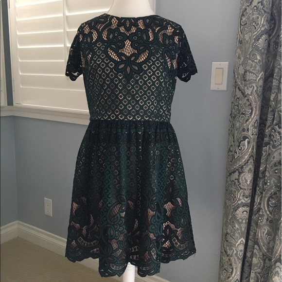 Eliza J fit and flare lace dress