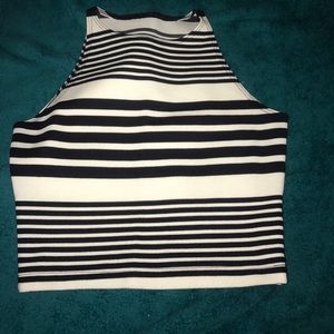 American Apparel striped crop top!🐼