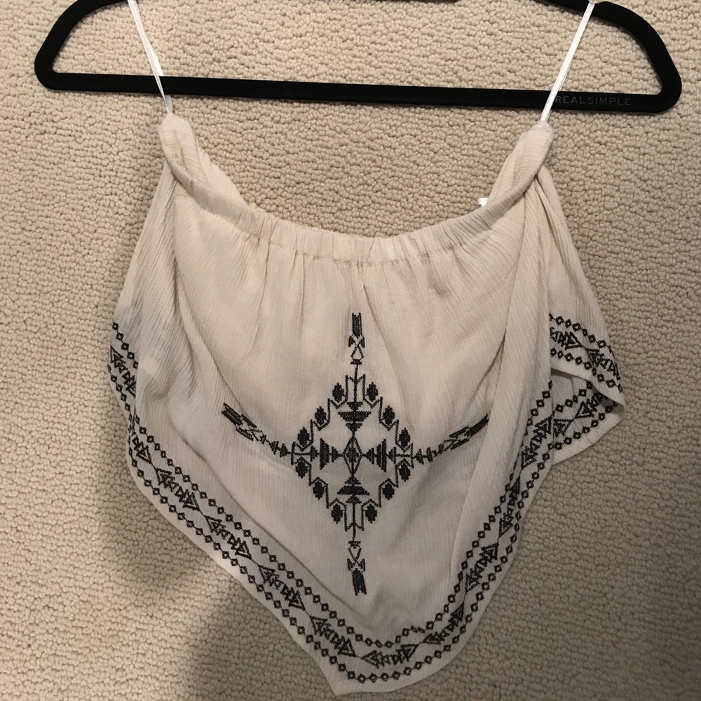 Strapless top