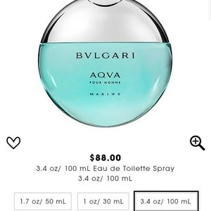 Bvlgari Aqva Pour Homme Marine 3.4 oz