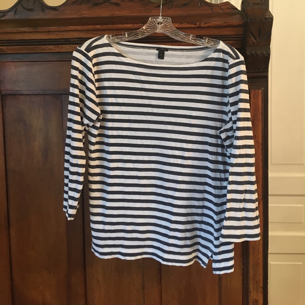 J.Crew 3/4 sleeve boatneck shirt