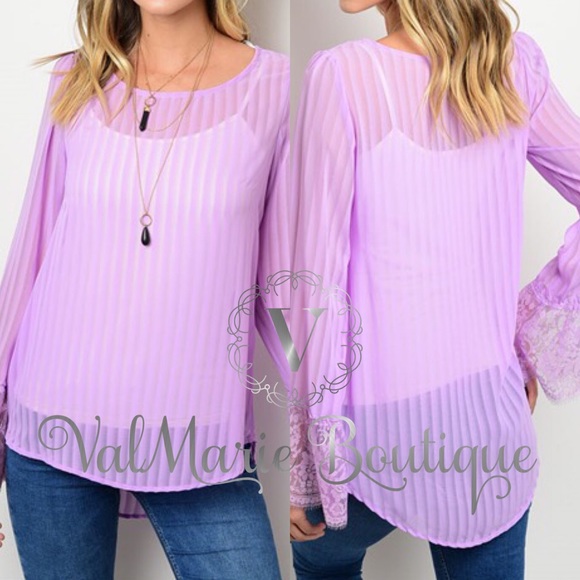 Stunning lavender blouse - Picture 2 of 2