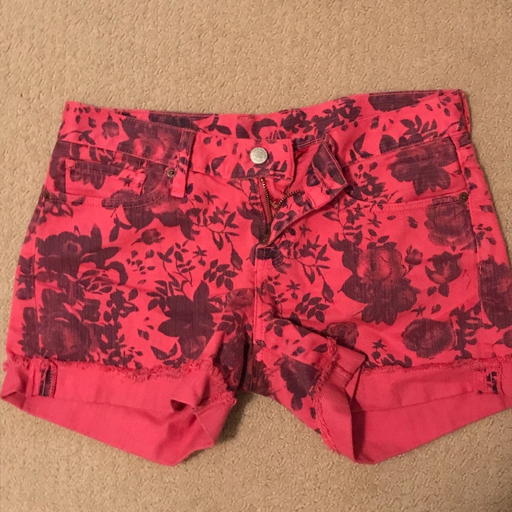 Floral print Lucky Brand shorts.