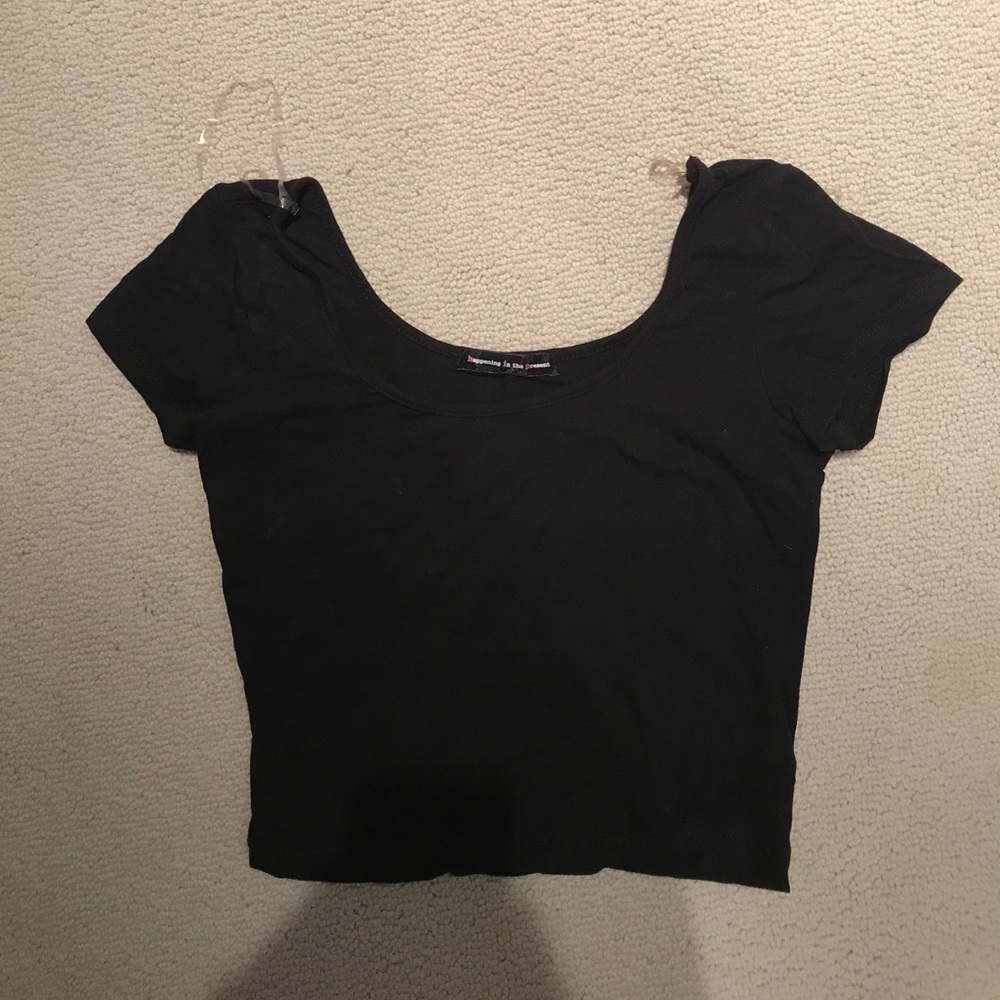 Black crop top