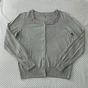 NWOT gray cardigan sweater