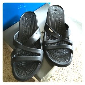 Black Crocs Sandals