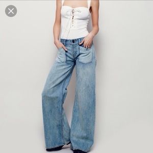 Free People Malik Patch Pocket Flare || NWOT ||