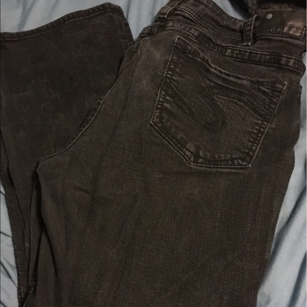 Silver black jeans!