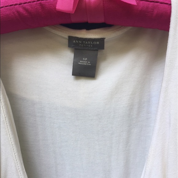 Ann Taylor White Ruffle Tank - Picture 2 of 3