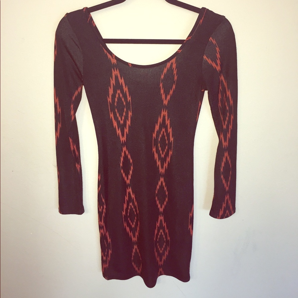 Fitted sweater dress