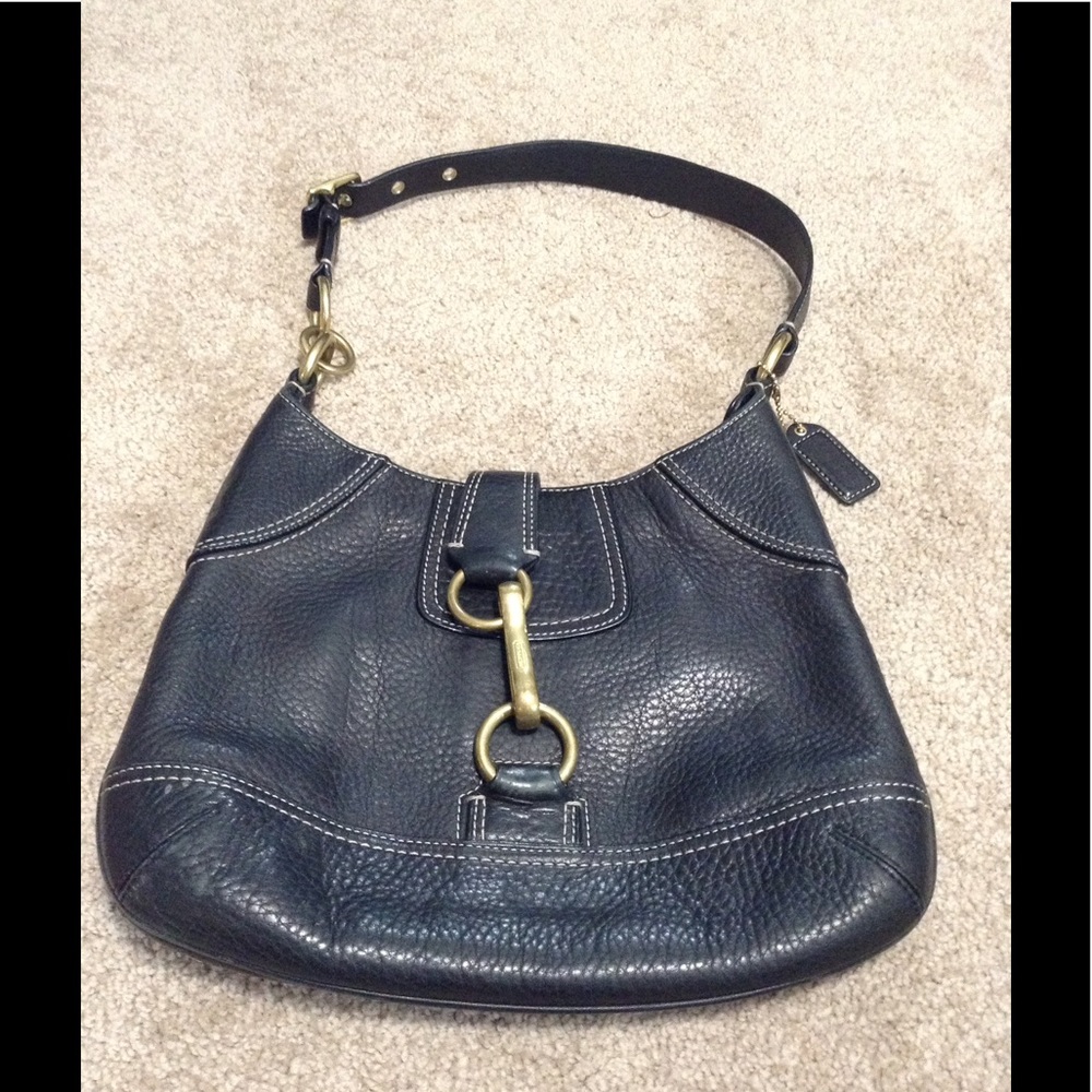 Coach Black Leather Hobo