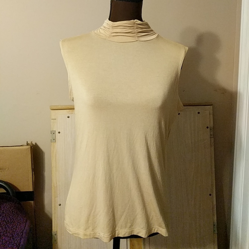 Mock turtle neck top