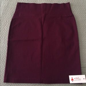 Plum Pencil Skirt