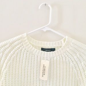 Forever 21 Knitted Distressed Sweater