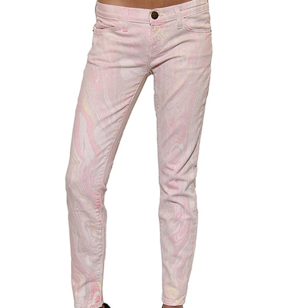 Current Elliott the stiletto marble taffy skinny