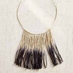 Cathy Callahan boho fringe dip necklace