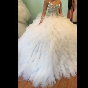 Custom made wedding gown