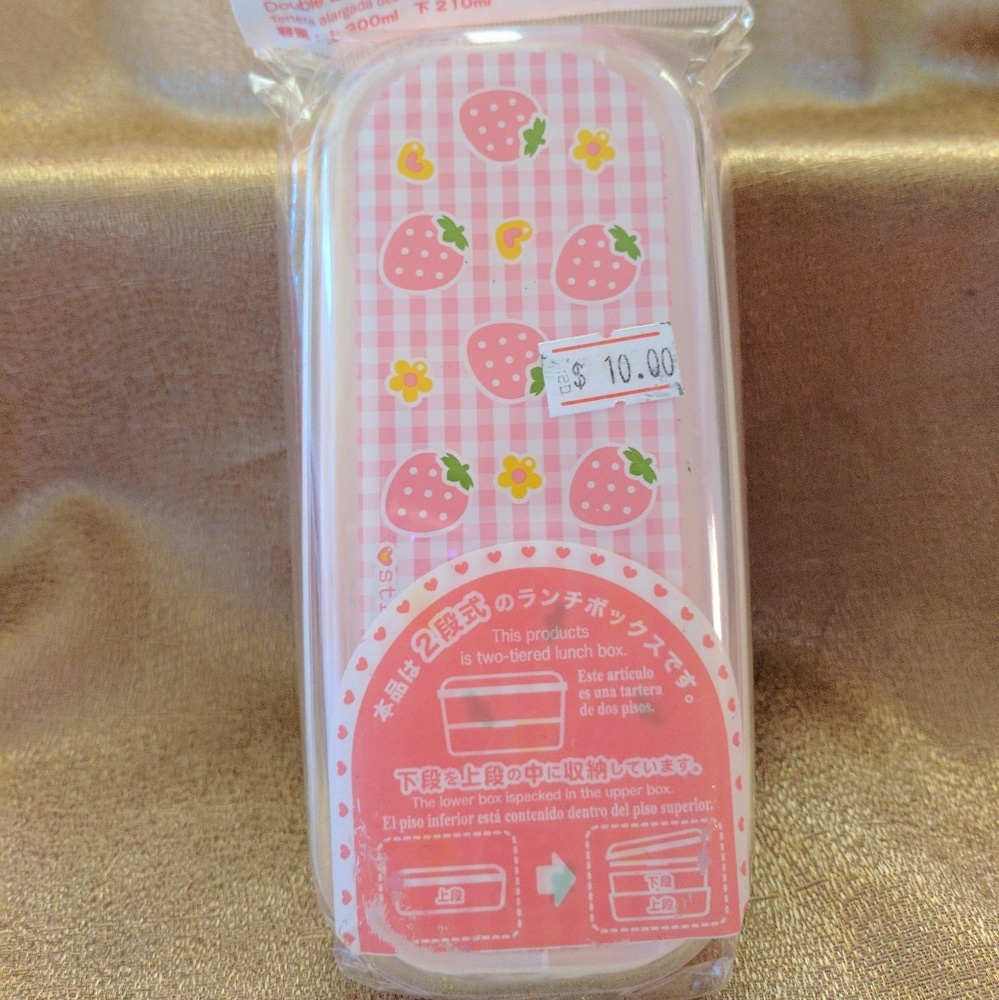 🆕🍓Kawaii bento box NWT