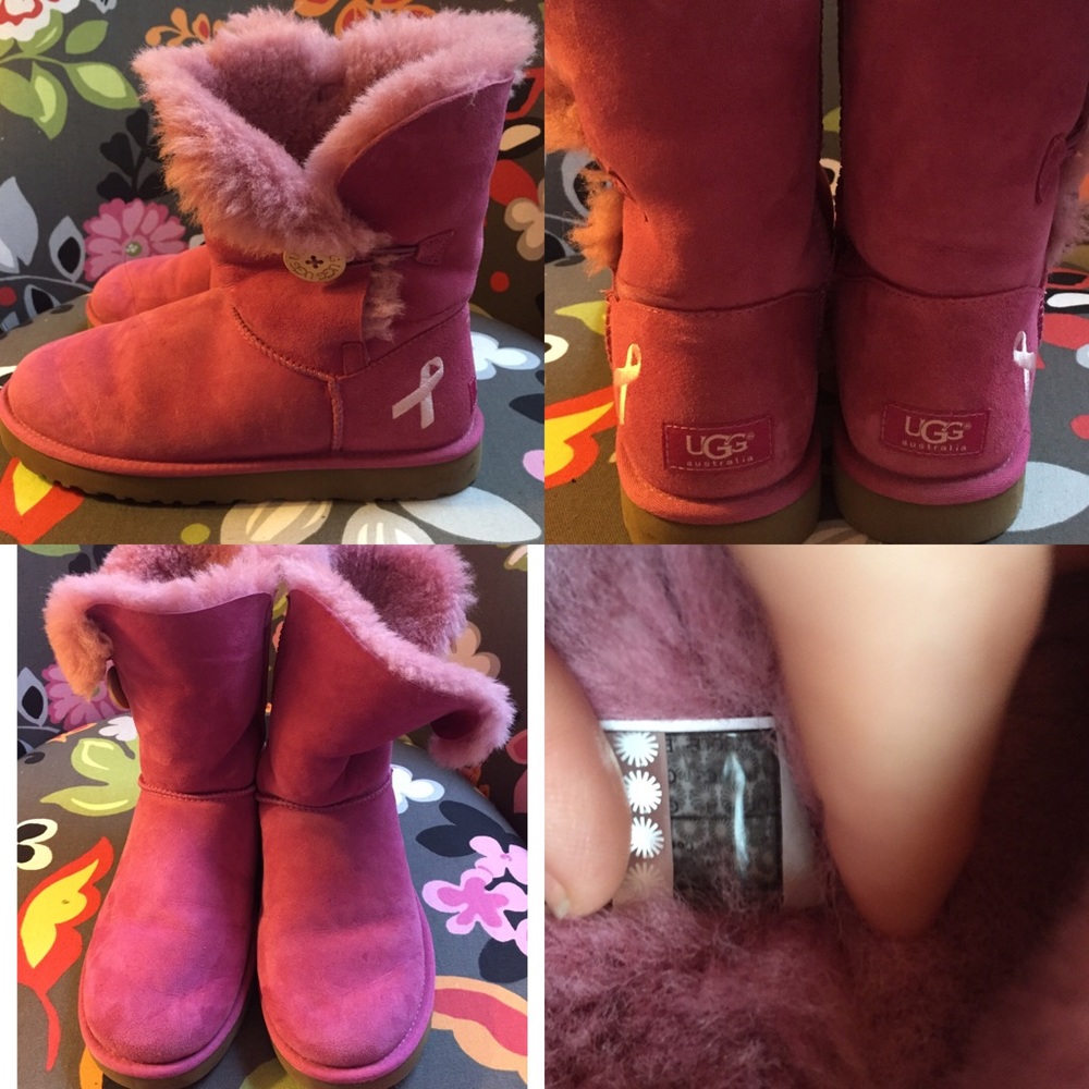 Limited Edition Breast Cancer Bailey Button Uggs