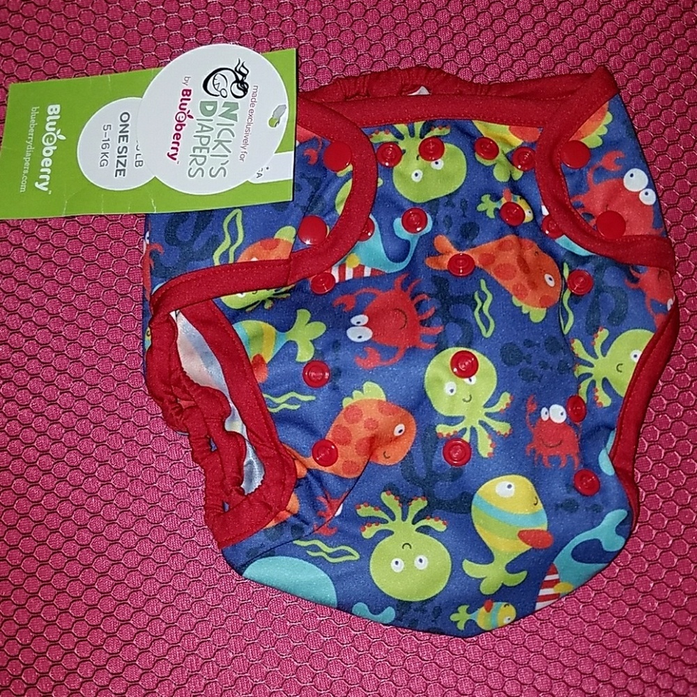 Blueberry Onesize Capri Diaper cover