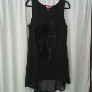 High low scull sheath dress