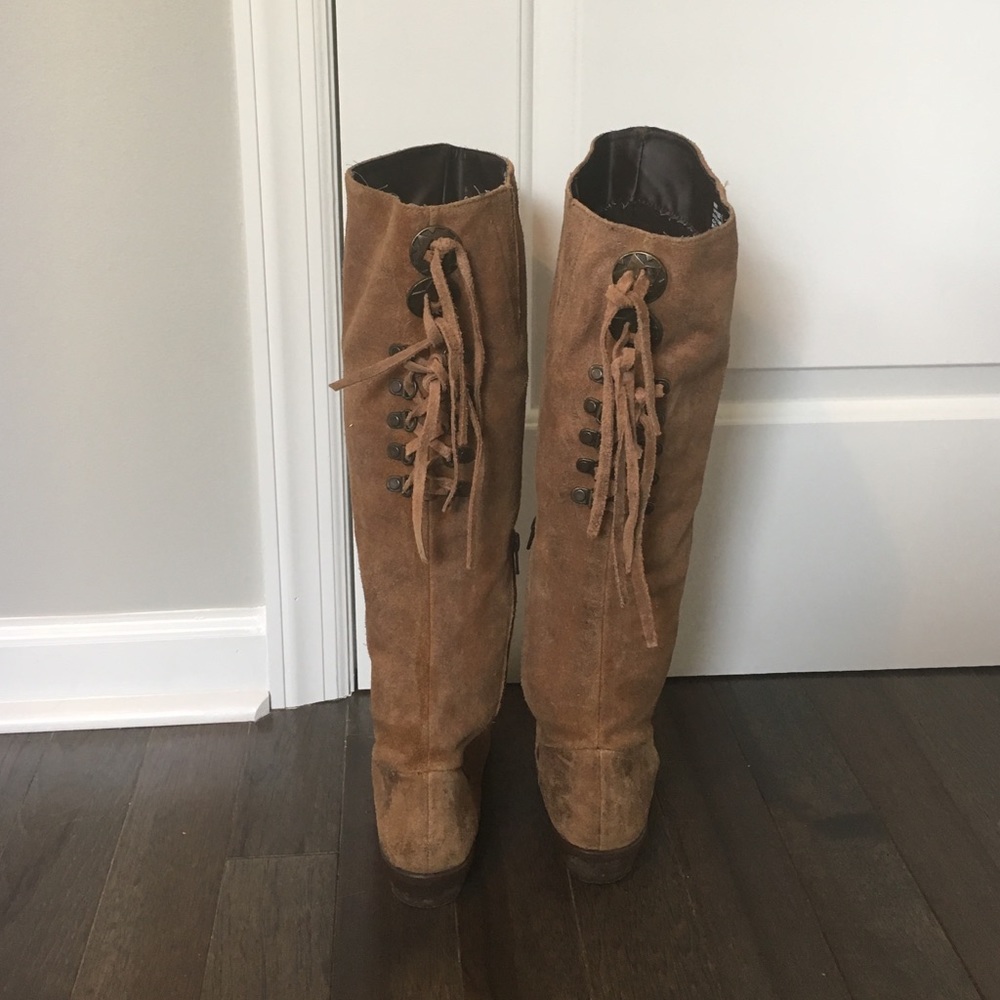 knee high leather boots