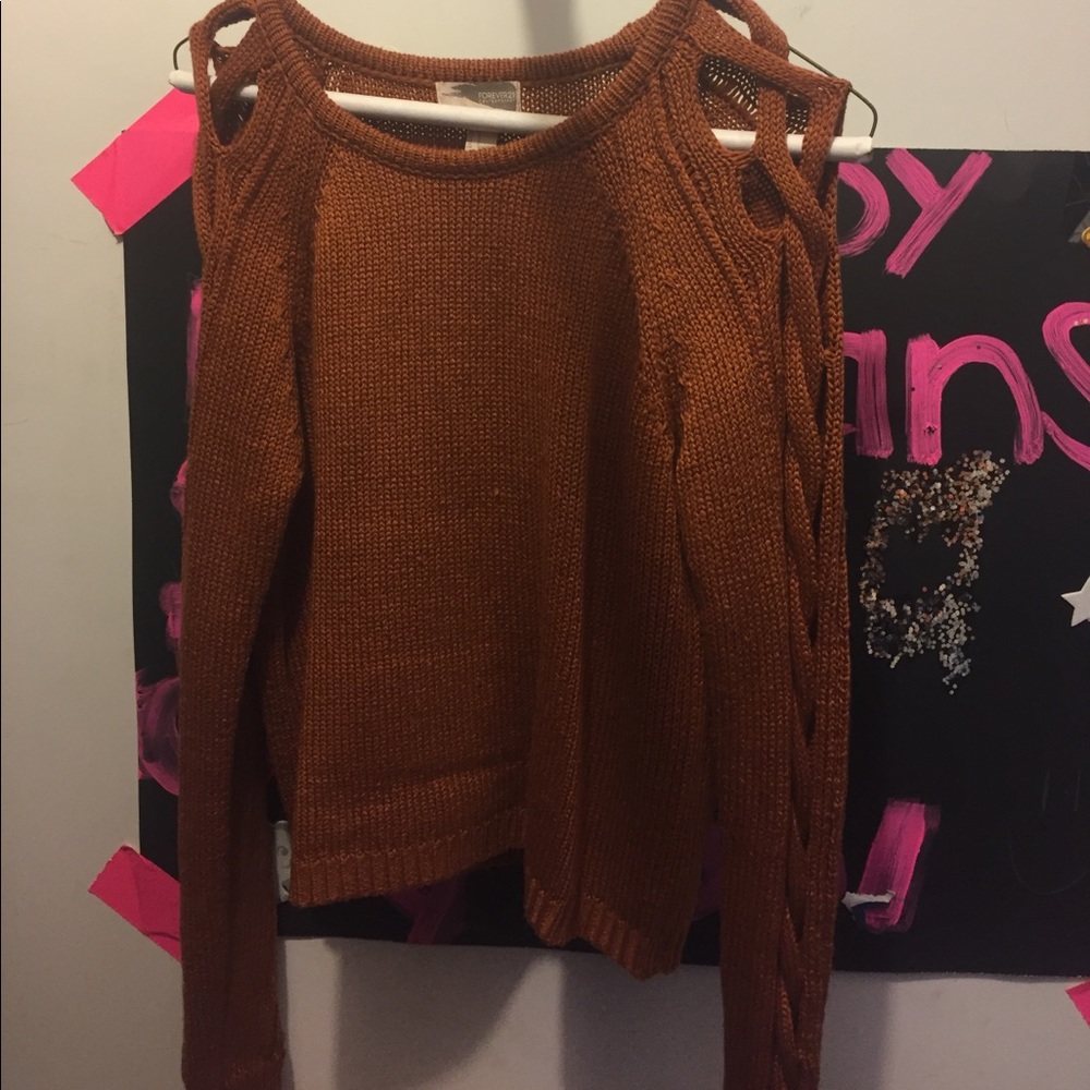 Burnt orange sweater