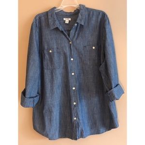 OLD NAVY denim button up