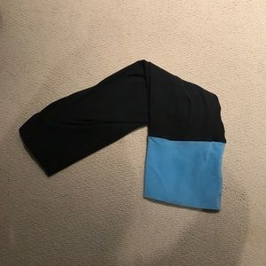 Cropped hard tail fold over leggings