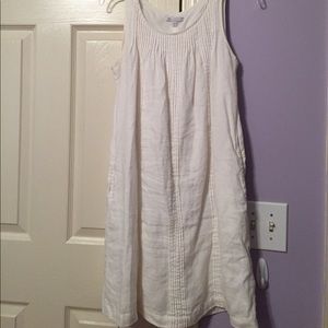 Gap white linen dress