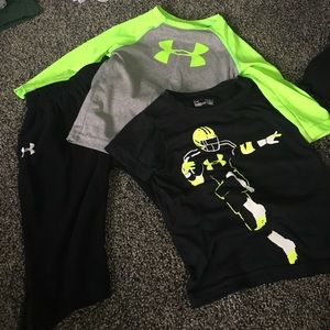 Under armour sweats & two shirts