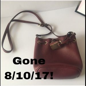 Maroon Bucket Purse *last day