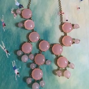 Retail J. Crew pale pink bubble necklace