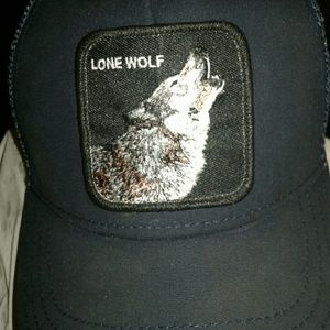 *Goorin Bros* navy blue "Lone Wolf" Trucker Hat