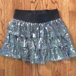 The Children's Place silver sequin skirt