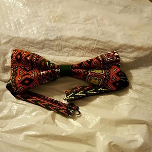 African print bowtie