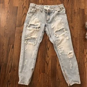 One teaspoon boyfriend jeans