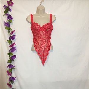 Red Lacy G string Lingerie