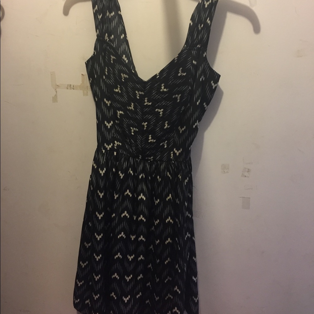 Black patterned dress