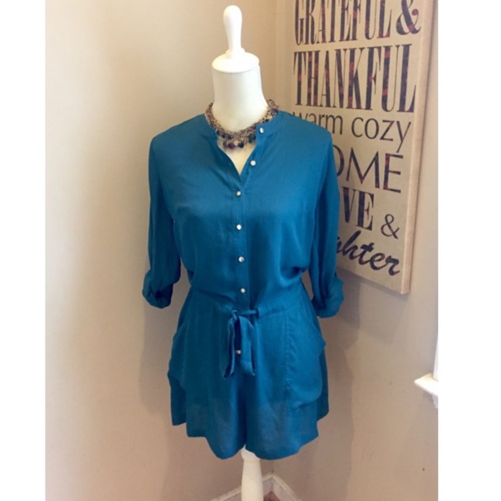 Jennifer Lopez Teal Romper