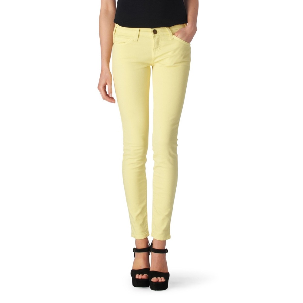 Current Elliott ankle skinny jeans elfin yellow