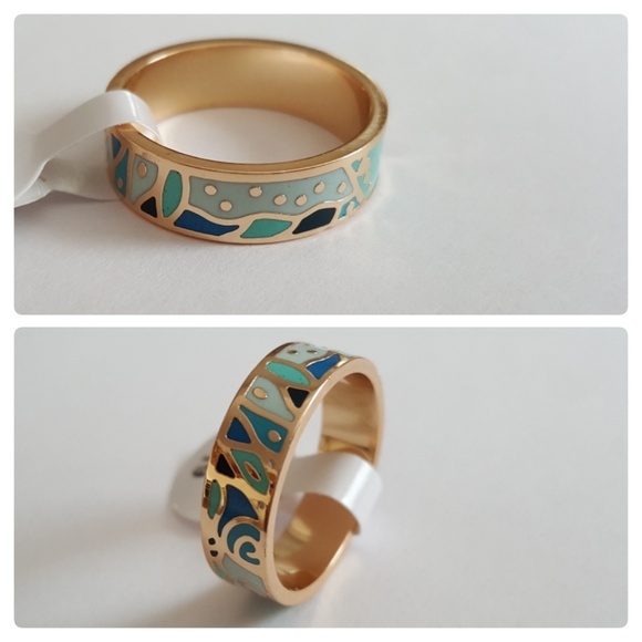 (LAST 1, SIZE 9) 5๐ H.P๐4mm Wide RGP Enamel Ring - Picture 2 of 3