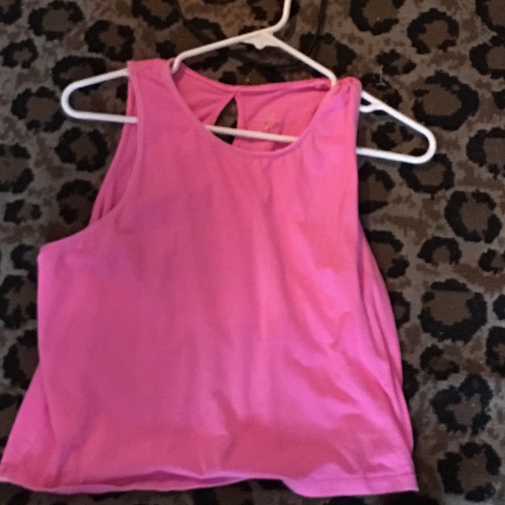 Hot pink crop top