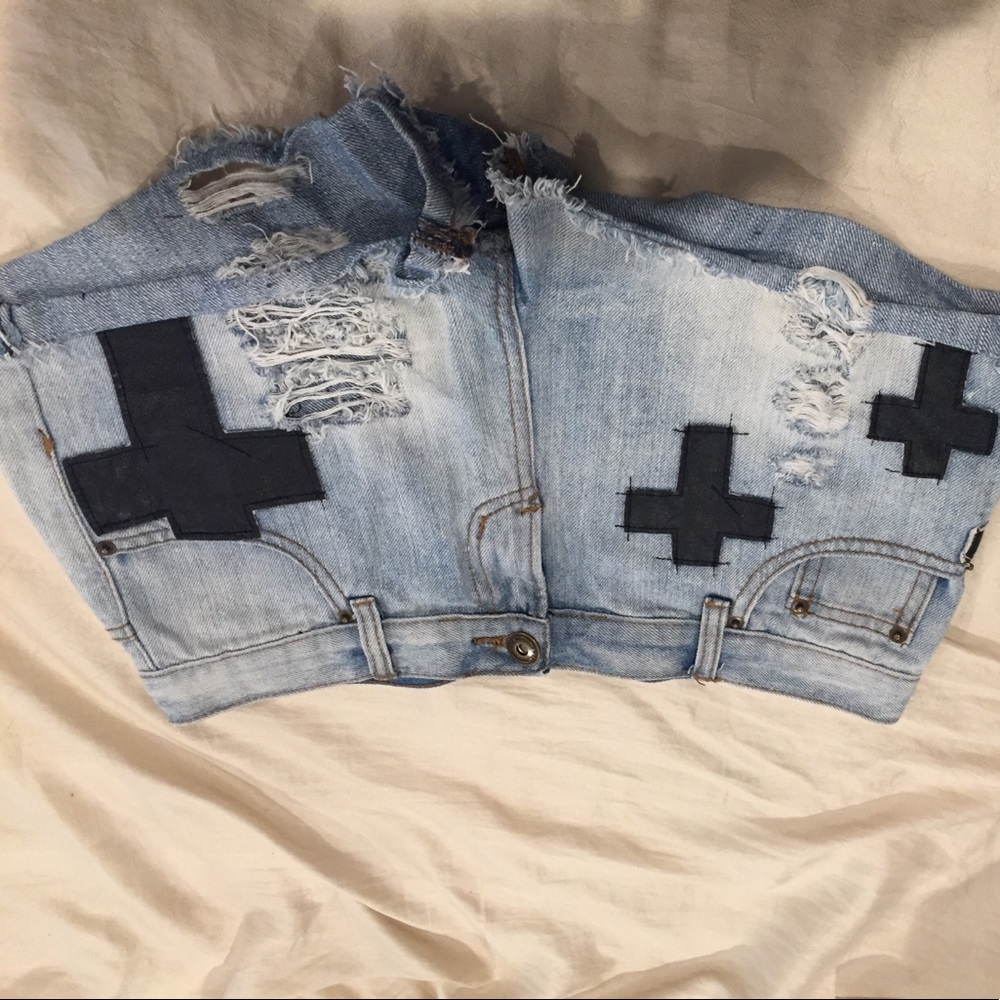 Cross jean shorts