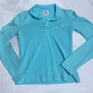 Lacoste Light Blue Long Sleeve Polo