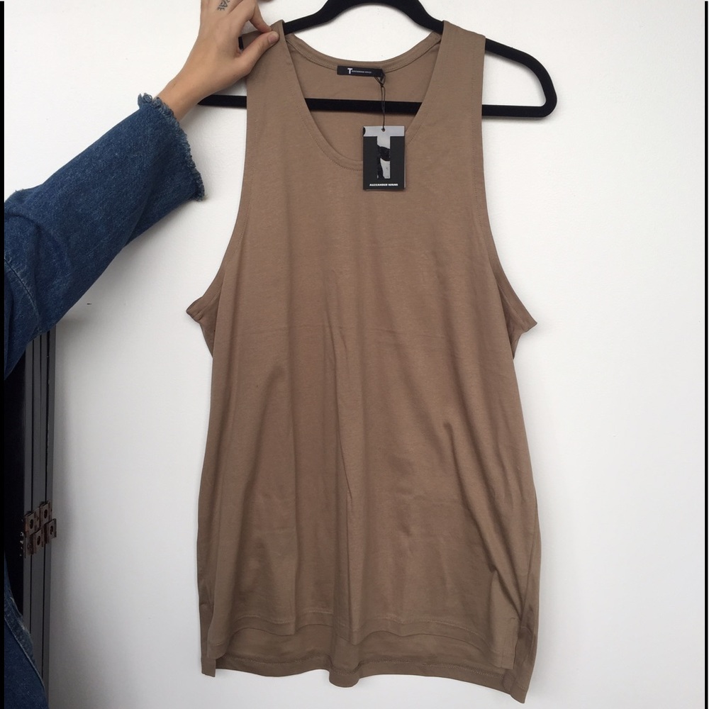 BNWT T by Alexander Wang tan tank