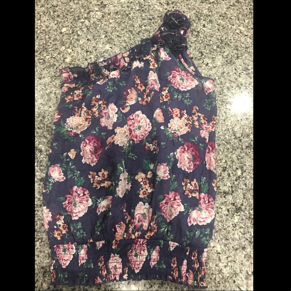 Sheer Floral Blouse