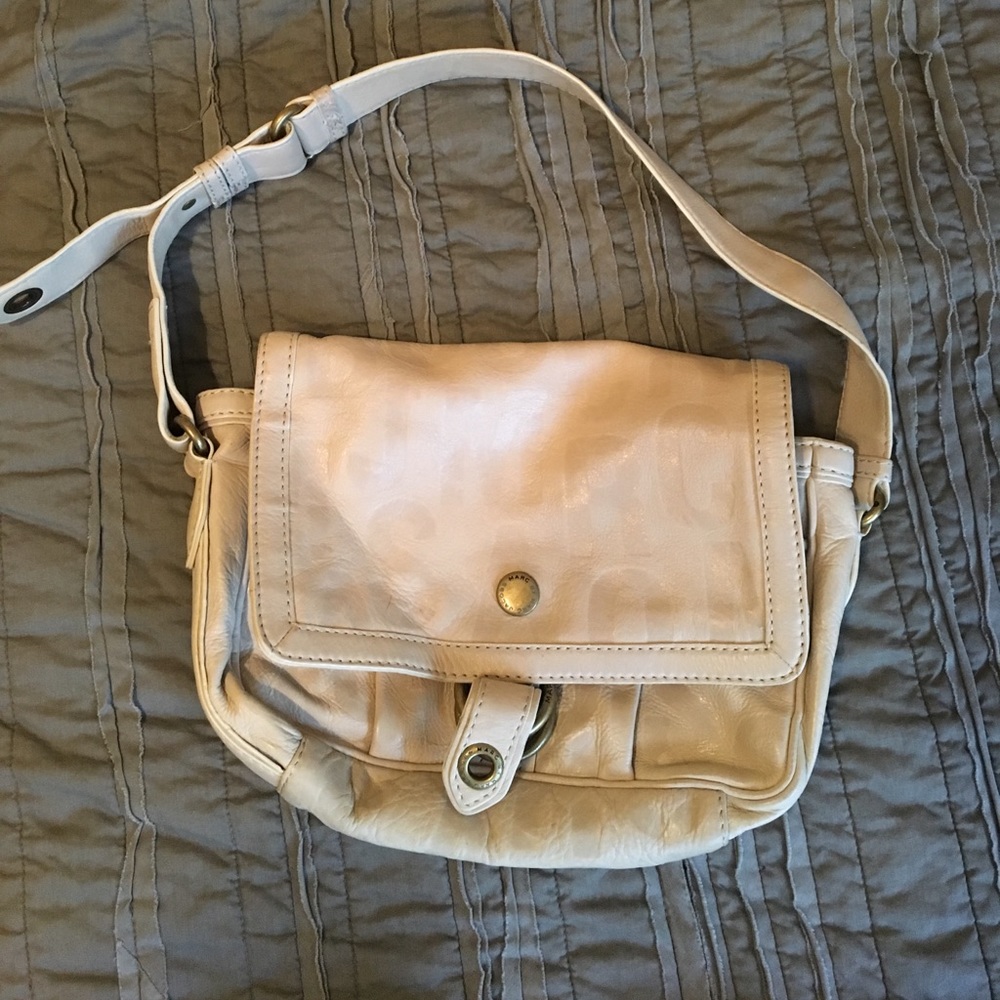 Marc by Marc Jacobs Cream Leather Handbag