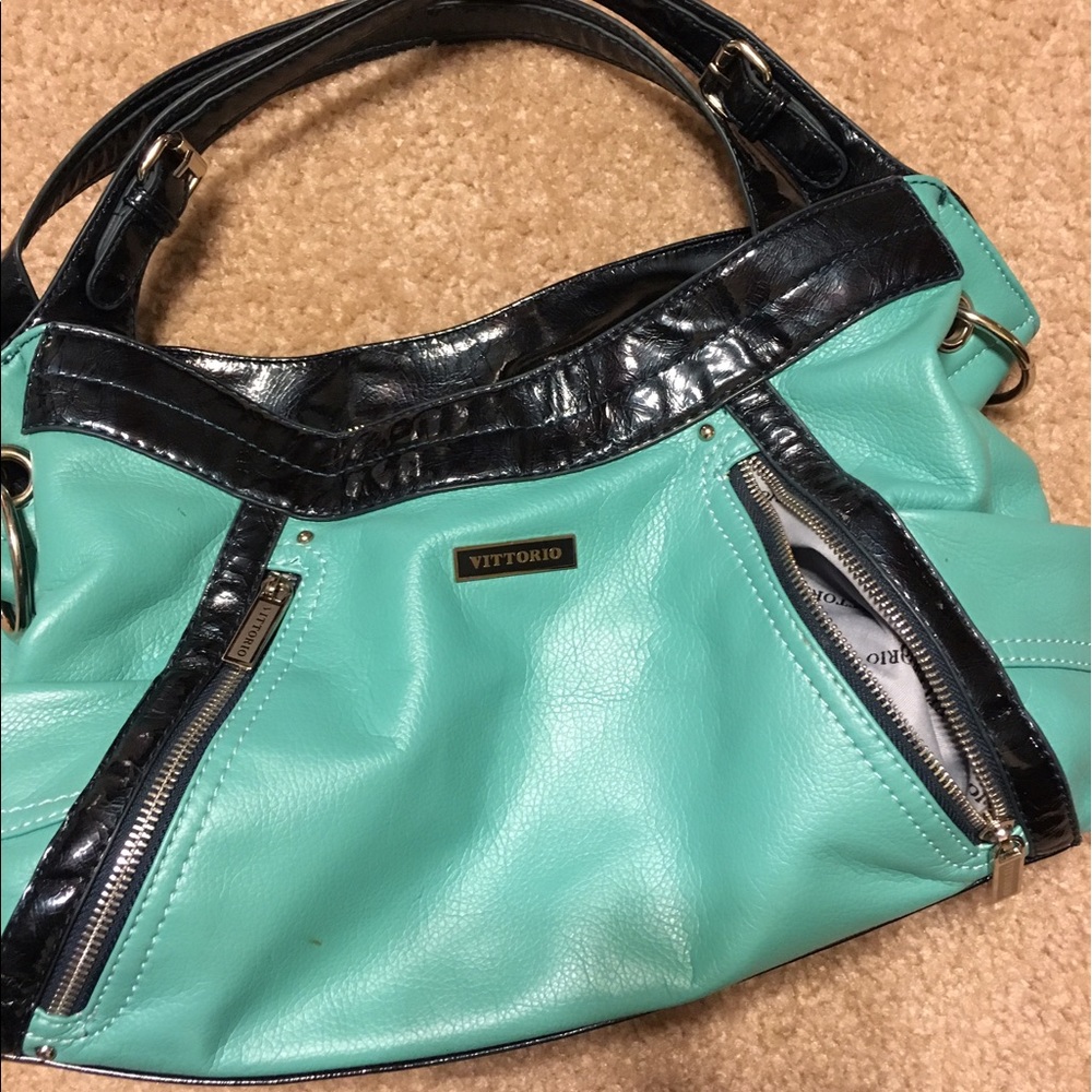 Vittorio handbag teal/turquoise